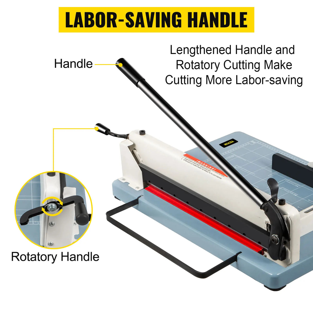 Paper Cutter - Paper Trimmer - Paper Shredder - Cutting Plotter - A4 12” Manual Paper Cutter - Heavy Duty - 300 Sheets Die Cutters Use - for Factory School Office Accessories