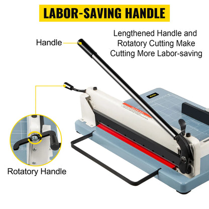 Paper Cutter - Paper Trimmer - Paper Shredder - Cutting Plotter - A4 12” Manual Paper Cutter - Heavy Duty - 300 Sheets Die Cutters Use - for Factory School Office Accessories