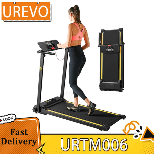 Inklapbare Loopband – Loopband Voor Thuis – Fitnessapparaat – Hardloopband – Treadmill – 12 HIIT Programma’s – Compact En Antislip Loopvlak 105x40 cm