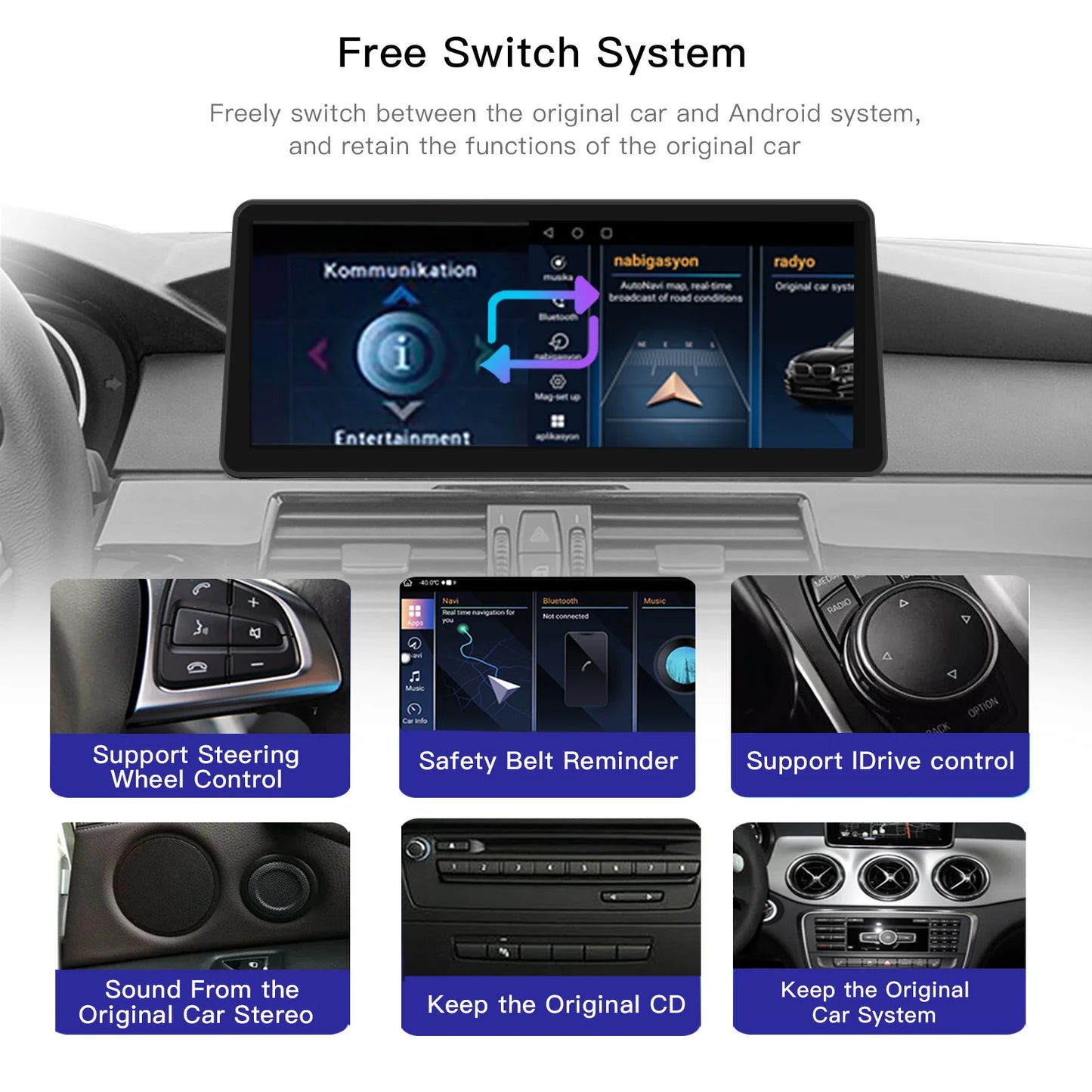 12,3" Android Multimedia Speler – 2DIN Navigatiesysteem – Infotainment Unit – Touchscreen Autoradio – Android Auto CarPlay – Snapdragon 665 Processor – HD WiFi Bluetooth