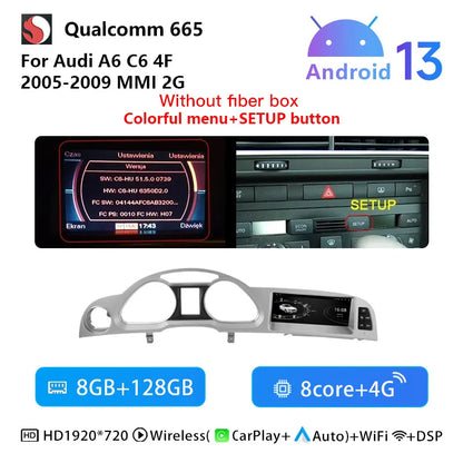 Autoradio – Multimedia Systeem – Touchscreen Radio – Auto Entertainment – Android 14 – 8,8 Inch Scherm – Qualcomm Snapdragon 665 Processor