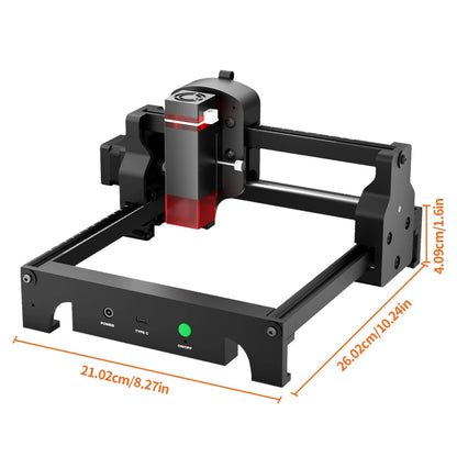 Laser Graveermachine - Laser Cutter - Laser Engraver - Graveerset - Laser Snijmachine - Graveerpen - Mini - Draagbare - 3.5 W - voor Graveren van Logo’s op Hout, Metaal, Acryl, Glas & Leer