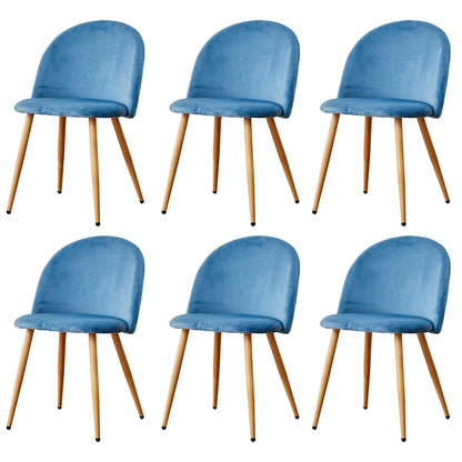 Eetkamerstoelen – Fluwelen Stoelen – Velvet Stoelen – Metalen Stoelen – Compacte Afmetingen – Max. Draagkracht 120 Kg
