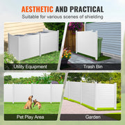 Outdoor Privacy Fence - Privacy Screen - Privacy Fencing - Air Conditioner Fence - Fence - 50x50in - 2 Sided - Perfect for Enclosing Trash Cans and AC Units