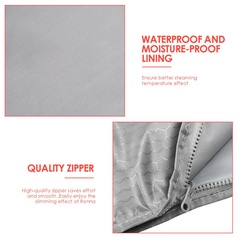 Sauna Deken - 650W - 220V - 60Hz - 2-Zone - Buitenkant Oxford-doek, binnenkant PVC - Stress - Pijnverlichting - Fibromyalgie - Reuma - Infraroodtherapie - Ontspanning - Zilver - QUORE