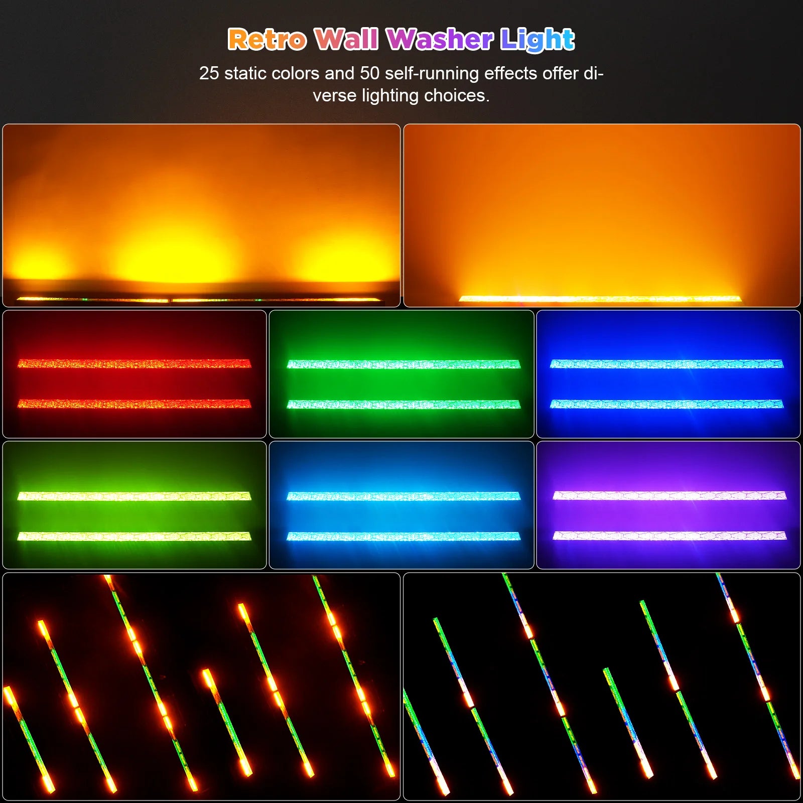 LED Lichtbalk Set – LED Lichtbalken – Podiumverlichting – DJ Lichtbalk – Sfeerverlichting – 420W Vermogen – Aluminium Behuizing – DMX512 Controle – RGB en COB LEDs – EU Stekker - QUORE