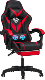 Gaming Chair Massage - Gaming Chair - Racing Game Chair - Office Chair with Footrest - Ergonomic Office Chair.