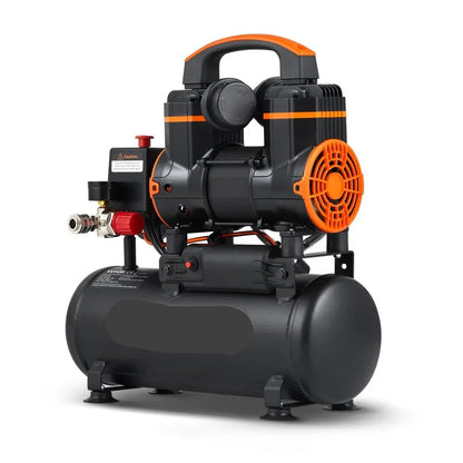 Stille Olievrije Luchtcompressor - Luchtcompressor - Luchtcompressor Bandenpomp - 70dB Geluidsarm - 4,8 Gallon - Draagbare - voor Banden - Spuitwerk - Gereedschap