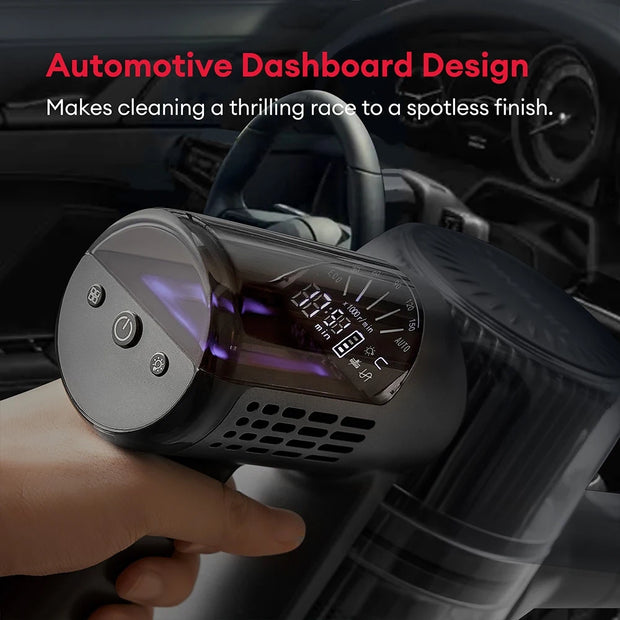 Cordless Stick Vacuum Cleaner - Stick Vacuum Cleaner - Vacuum Cleaner - Cordless Stick Vacuum Cleaner - Powerful Suction - 40KPa - 450W - 1L Dust Box - 78 dB - Gray