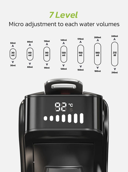 Koffiemachines - 6-in-1 Capsule Koffiemachine – Voor Heet & Koud – Espresso - Cappuccino - Dolce Gusto - Nespresso – Koffiezetapparaat - Zwart