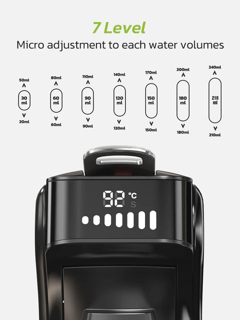 Koffiemachines - 6-in-1 Capsule Koffiemachine – Voor Heet & Koud – Espresso - Cappuccino - Dolce Gusto - Nespresso – Koffiezetapparaat - Zwart