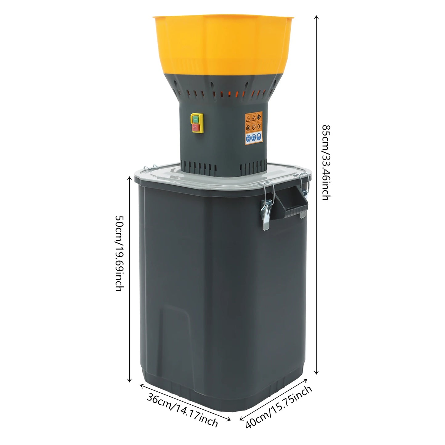 Elektrische Graanvermaler – Graanmolen – Korenmolen – Voermolen – Molen Voor Granen – Groene Variant – 55L Opslagcapaciteit – 1300W Krachtige Koperen Motor