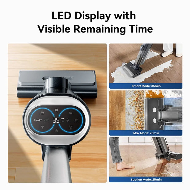 Cordless Stick Vacuum Cleaner - Stick Vacuum Cleaner - Vacuum Cleaner - Cordless Stick Vacuum Cleaner - Powerful Suction - 2500mAh - 76dB - Gray