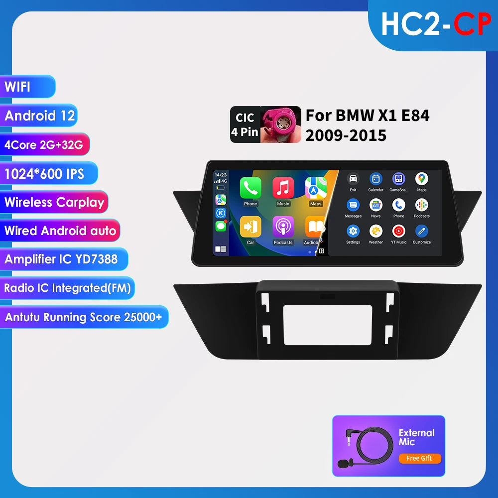 Autoradio – Auto Stereo – Multimedia Systeem – 2 DIN Radio – Navigatiesysteem – 10,25" Touchscreen – Android 13 Besturingssysteem