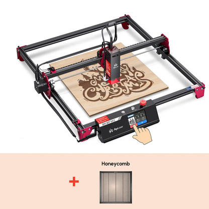 AlgoLaser Laser Engraver DIY MK2 10W 3.5” Color Touch Screen App Offline Control DIY Engraver Tool for Metal/Glass/Wood Engrave - QUORE