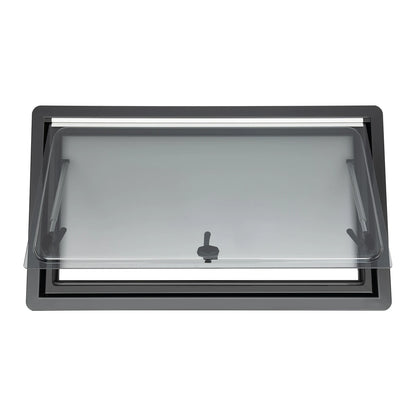 Caravanraam – Camperraam – Uitzetraam – Schuifraam – Ventilatieraam – Aluminium Frame – 900x500mm – 70° Verstelbare Opening – Duurzaam Geïsoleerd