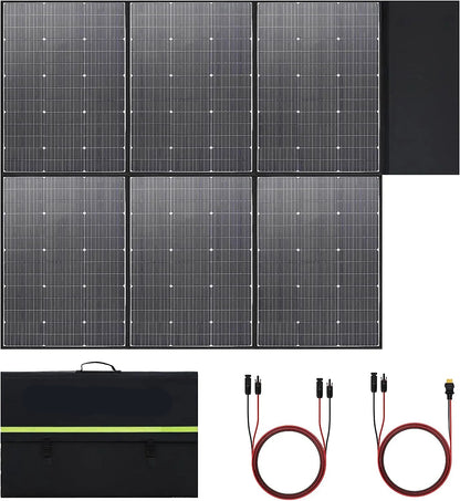 Opvouwbaar Zonnepaneel – Draagbaar Zonnepaneel – Mobiel Zonnepaneel – Outdoor Zonnepaneel – 600W Vermogen – Hoog Rendement