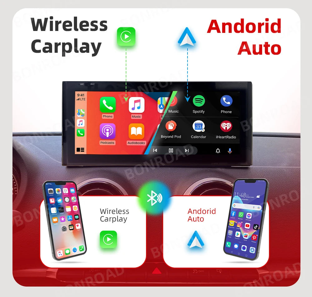 Android Multimedia Systeem – Autoradio – Carplay Radio – Touchscreen Radio – Navigatiesysteem – 10,25 Inch Scherm – 4GB RAM 32GB Opslag