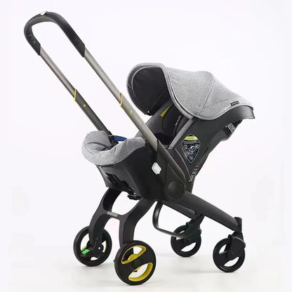 Compact Baby Stroller Car Seat 2 in 1 Easy Folding Portable Pushchair EU R44 Certified Safety Travel System for Newborn