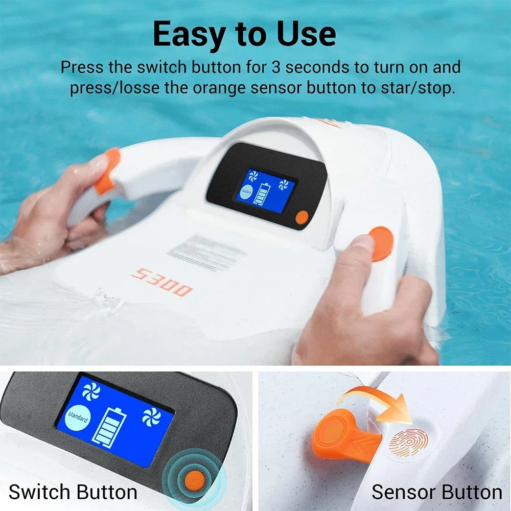 Elektrische Bodyboard – Elektrisch Board – Waterboard – Motorbodyboard – Elektrisch Bodyboard – 2 Snelheidsmodi – Verwijderbare Waterdichte Batterij