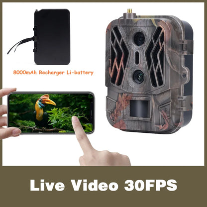 4G Dual Lens Jachtcamera – Wildcamera – Trailcamera – Fotoval – Natuurcamera – 36MP Foto’s – 4K Video & 6 Maanden Batterijduur