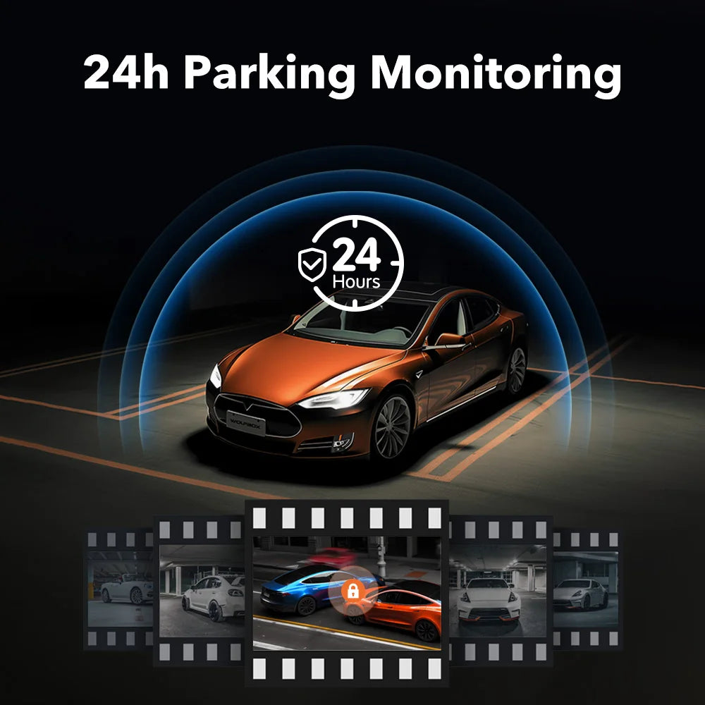 Dashcam Spiegel - Dashcam voor Auto – 12" - Touchscreen - GPS Navigatie – 24K - Achtercamera – Nachtzicht – Parkeermodus – WDR – 170° Groothoek - QUORE