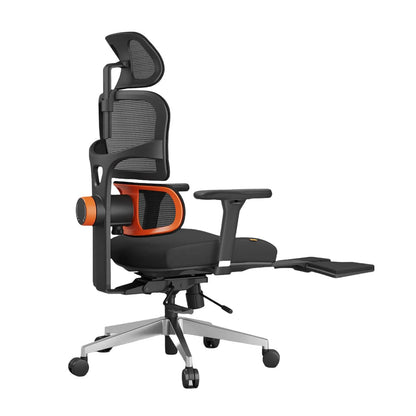 Ergonomische Bureaustoel – Gamingstoel - Bureaustoel Met Lendensteun – Kantoorstoel – Werkstoel – Mesh Rugleuning – 4D Verstelbare Armleuningen – Kantelbare Rugleuning - Zwart