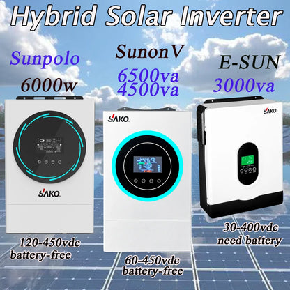 Hybride Zonne-omvormer – Zonne-energie Omvormer – MPPT Laadregelaar – Pure Sinusgolf – 220-240V – 6,2 kW – Onderhoudsarm