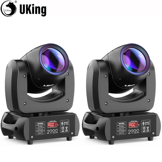Professionele LED Moving Head – Gobo Spotlamp – DJ Licht – Podiumverlichting – Feestverlichting – 120W Power – 18 Prism Effect – EU Stekker - QUORE