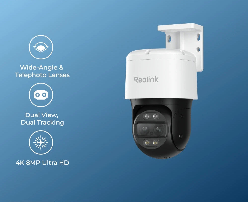 4K Dual Lens PTZ Beveiligingscamera – IP Camera – Outdoor Camera – PTZ Camera – Surveillance Camera – AI Object Tracking – Kleurennachtzicht Met Spotlights