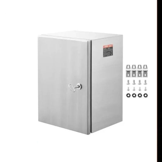 Vevor - Koffers - Aansluitdoos waterdicht - Aansluitdoos - 40x30x25 cm - Buiten Elektra Kast - met Montageplaat Scharnieren Slot IP66 - QUORE