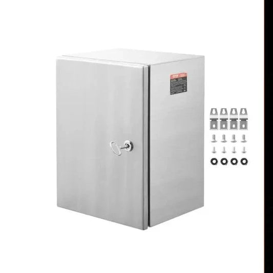 Vevor - Koffers - Aansluitdoos waterdicht - Aansluitdoos - 40x30x15 cm - Buiten Elektra Kast - met Montageplaat Scharnieren Slot IP66 - QUORE