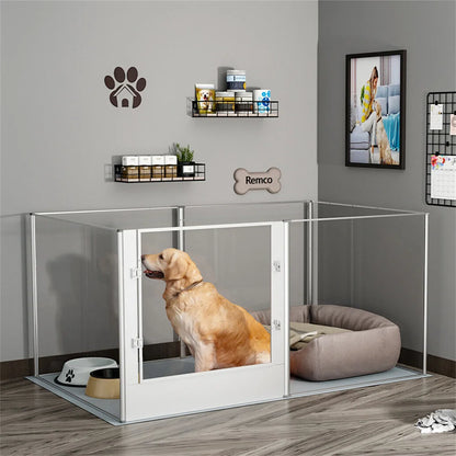 Hondenren – Speelren – Huisdierenren – Buitenren – Krasbestendig Acryl – Aluminium Frame