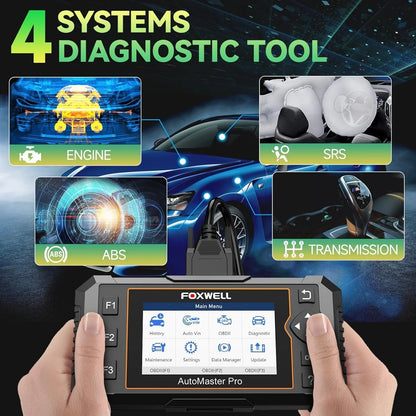 OBD2 Scanner – Auto Diagnosetool – Foutcode Lezer – Diagnosescanner – Auto Scanner – Draadloze Updates – 4,3-Inch Kleurenscherm