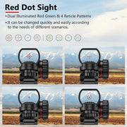 4-12x50 Scope Illuminated Rangefinder Reticle Rifle Holographic 4 Reticle Sight 20mm Red Grenn Laser For Hunting