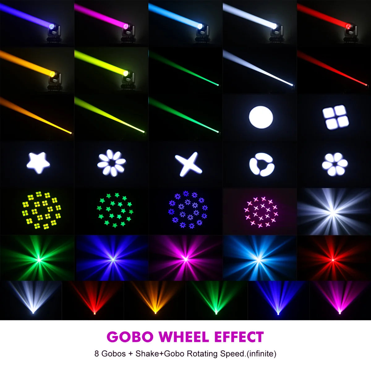 Mini LED Moving Head Light – LED Verlichting – DJ Licht – Stage Effect – DMX Licht – 150W Krachtige Beam – 18 Draaibare Prisma’s - QUORE
