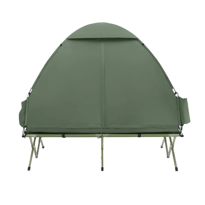 Campingbed – Reisbedje – Babybedje – Tentbed – Opvouwbaar Bed – Compleet 4-in-1 Set – Waterdicht Polyester – Draagbaar Met Luchtmatras
