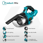 Cordless stick vacuum cleaner - Vacuum cleaner - Vacuum cleaner cordless - Vacuum cleaner - Vacuum cleaner cordless - 1000W - without 18V battery