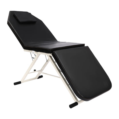 Opvouwbare Massagebed - Massagetafel - Behandeltafel -  Tatoeagetafel - Slaapbank - voor Schoonheidssalons - en SPA's - Zwart