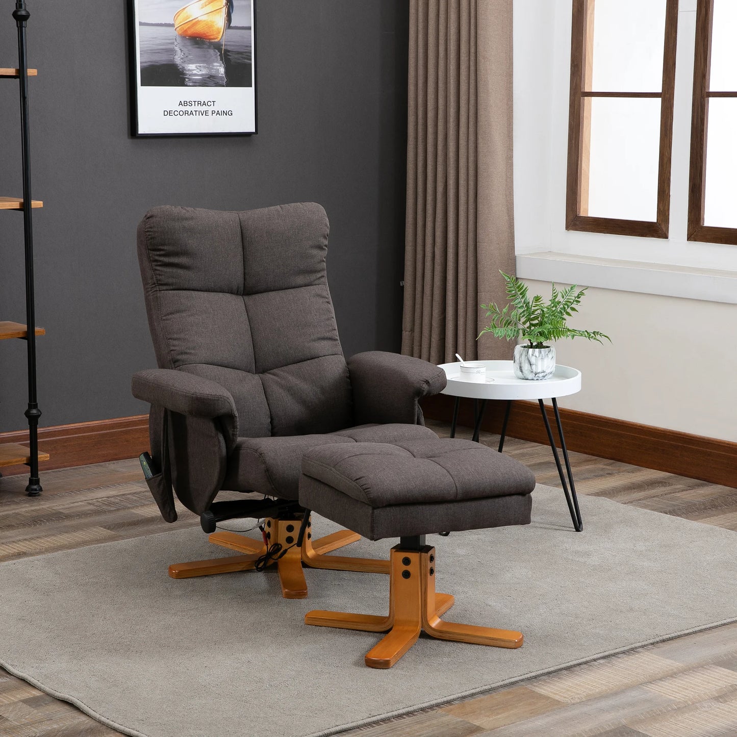 Massagefauteuil – Relaxstoel – Massagestoel – Comfortfauteuil – 10 Massagepunten – Verstelbare Rugleuning 145 Graden