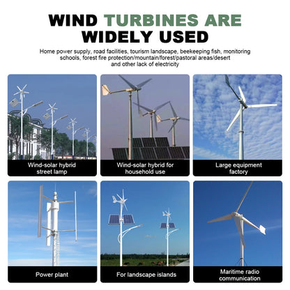 Windturbine – Windmolen – Windgenerator – Windenergie – Duurzame Energie – 5000W – Aluminium Behuizing – 24V - Alleen Windturbines