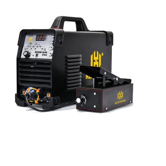 Hzxvogen - HVT250P - Elektrisch lasapparaat - 4 in 1 - Aluminium Tig-lasmachine - ARC-kracht 2T-4T - met voetpedaal - Zwart - QUORE