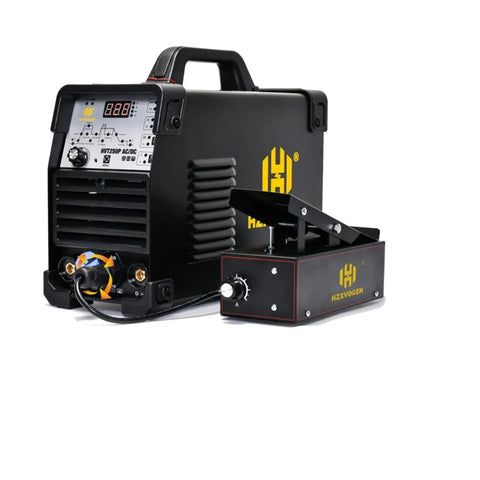 Hzxvogen - HVT250P - Elektrisch lasapparaat - 4 in 1 - Aluminium Tig-lasmachine - ARC-kracht 2T-4T - met voetpedaal - Zwart