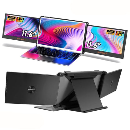Draagbare Monitor – Tweede Scherm – Laptop Monitor – Extra Display – Portable Scherm – 11,6 Inch IPS Full HD – 195 Graden Draaibaar