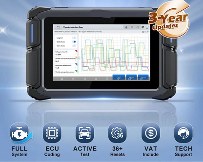 Autodiagnose Scanner – Auto Diagnoseapparaat – OBD Scanner – Voertuig Tester – ECU Programmer – 7 Inch Touchscreen – Wifi Updates