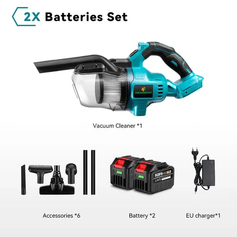 Cordless stick vacuum cleaner - Vacuum cleaner - Vacuum cleaner cordless - Vacuum cleaner - Vacuum cleaner cordless - 1000W - with 2 18V batteries
