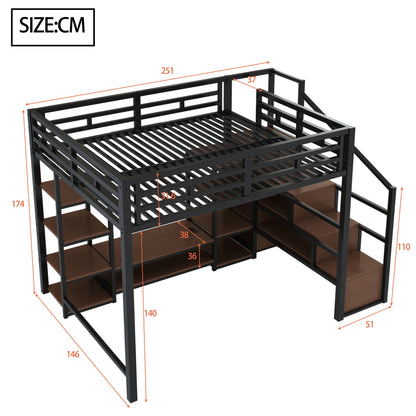 Multifunctionele Kinderhoogslaper – Stapelbed – Halfhoogslaper – Kinderbed – Hoogslaper Met Opbergruimte – Variant 140x200 cm Zonder Matras – Ingebouwde TV-standaard – Stroomvoorziening Met Veiligheidsladder