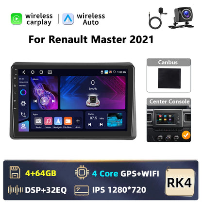 10,1" Android Autoradio – Multimedia Speler – 2DIN Stereo – Auto Radio – Carplay Android Auto – WiFi Verbinding – GPS Navigatie – 4x45W DSP Audio