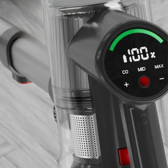 Draadloze Stofzuiger – Steelstofzuiger – Snoerloze Zuiger – Handstofzuiger – Multifunctionele Zuiger – 1300W Krachtige Zuigkracht – Wasfunctie Met Waterreservoir - Donkergrijs
