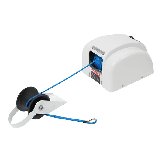 Elektrische Bootankerlier - Lier - Ankerschroef - Boot Anker - 12V - Draadloze Afstandsbediening – Maritiem Zoutwater Windlass Kit – Geschikt voor Ankers tot 45lb – Wit